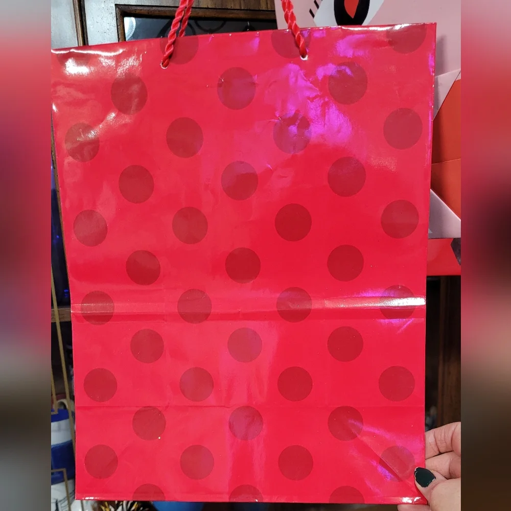 Set of Red and Pink Gift Bags